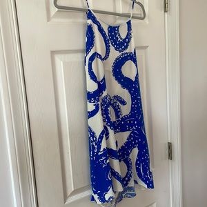 Octopus Amanda Uprichard 100% silk, adjustable strap short dress